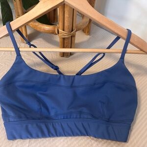 L-Space Women's Blue Strappy Sports Bra